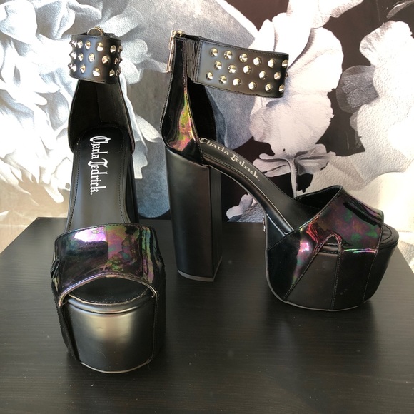 Charla Tedrick studded platform heels - Picture 1 of 5
